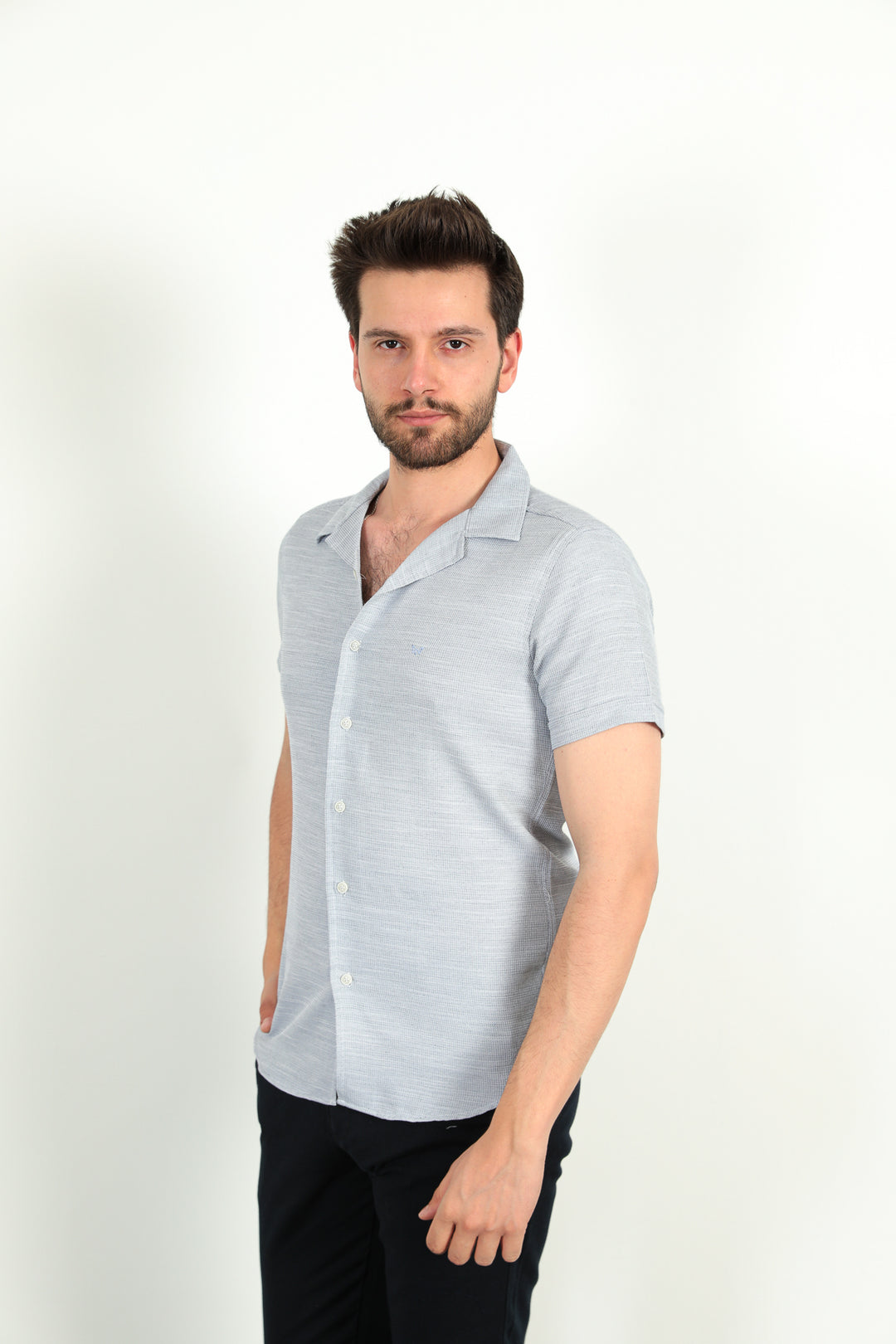 MPL Men's Short Sleeve Apache Collar Shirt - Torrance