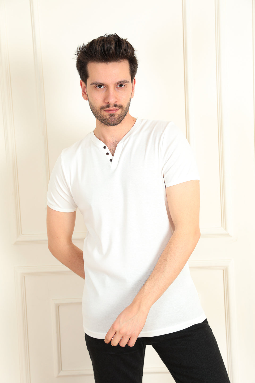 MPL Men's V-Neck T-Shirt 2122 - White Plains
