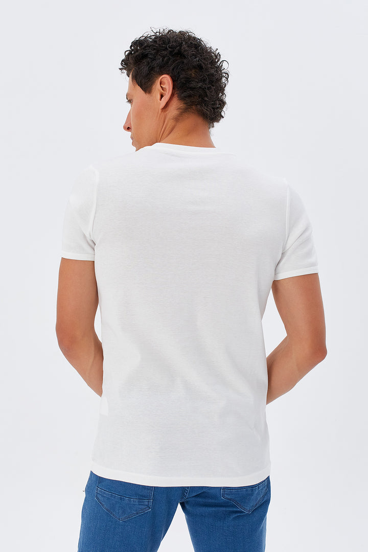 MPL Men's V-Neck T-Shirt 2122 - White Plains