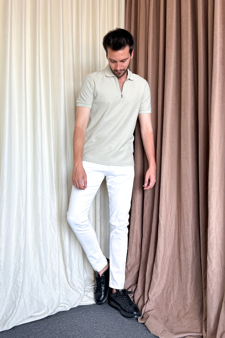 MPL Men's Zippered Collar Pike T-shirt 2434 - Maidenhead