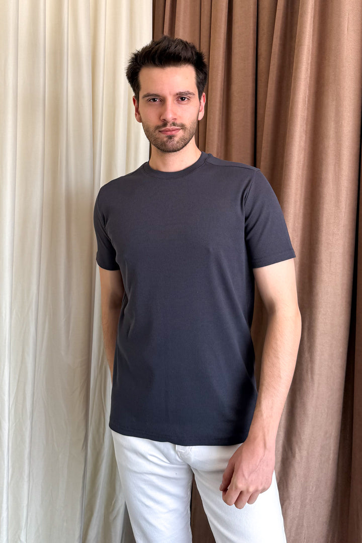 MPL Men's Ribbed T-shirt with Crew Neck 2936 - Kirkland