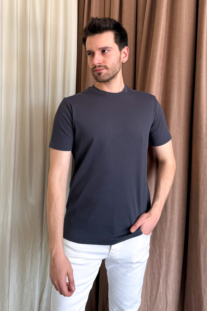 MPL Men's Ribbed T-shirt with Crew Neck 2936 - Kirkland