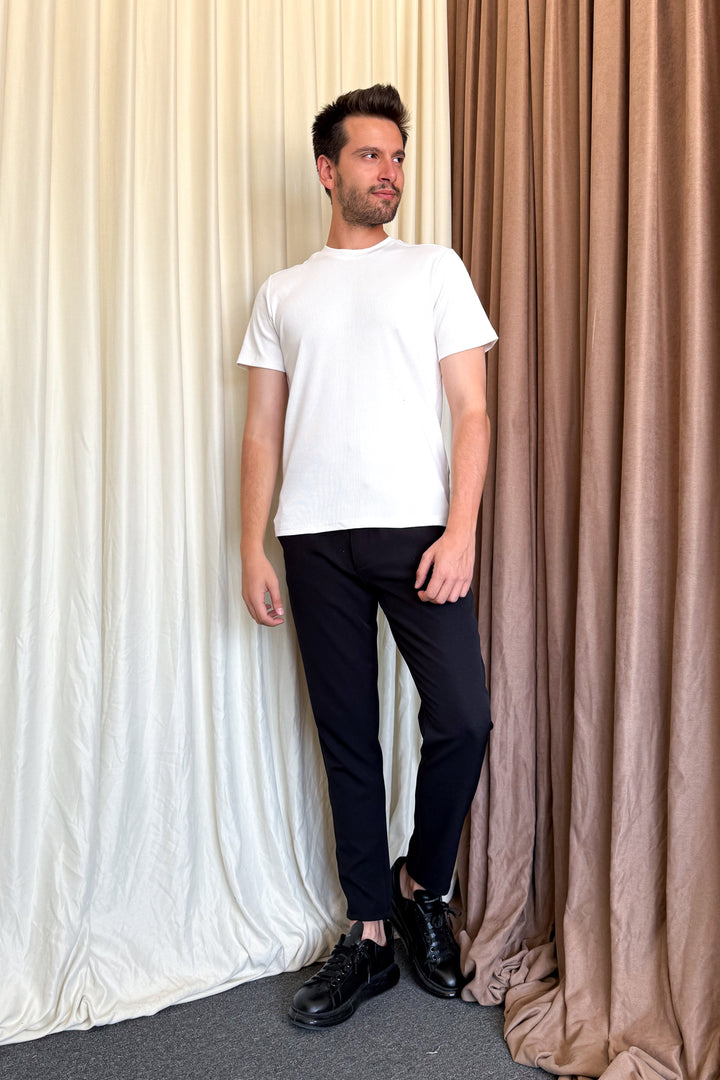 MPL Men's Ribbed T-shirt with Crew Neck 2936 - Kenton