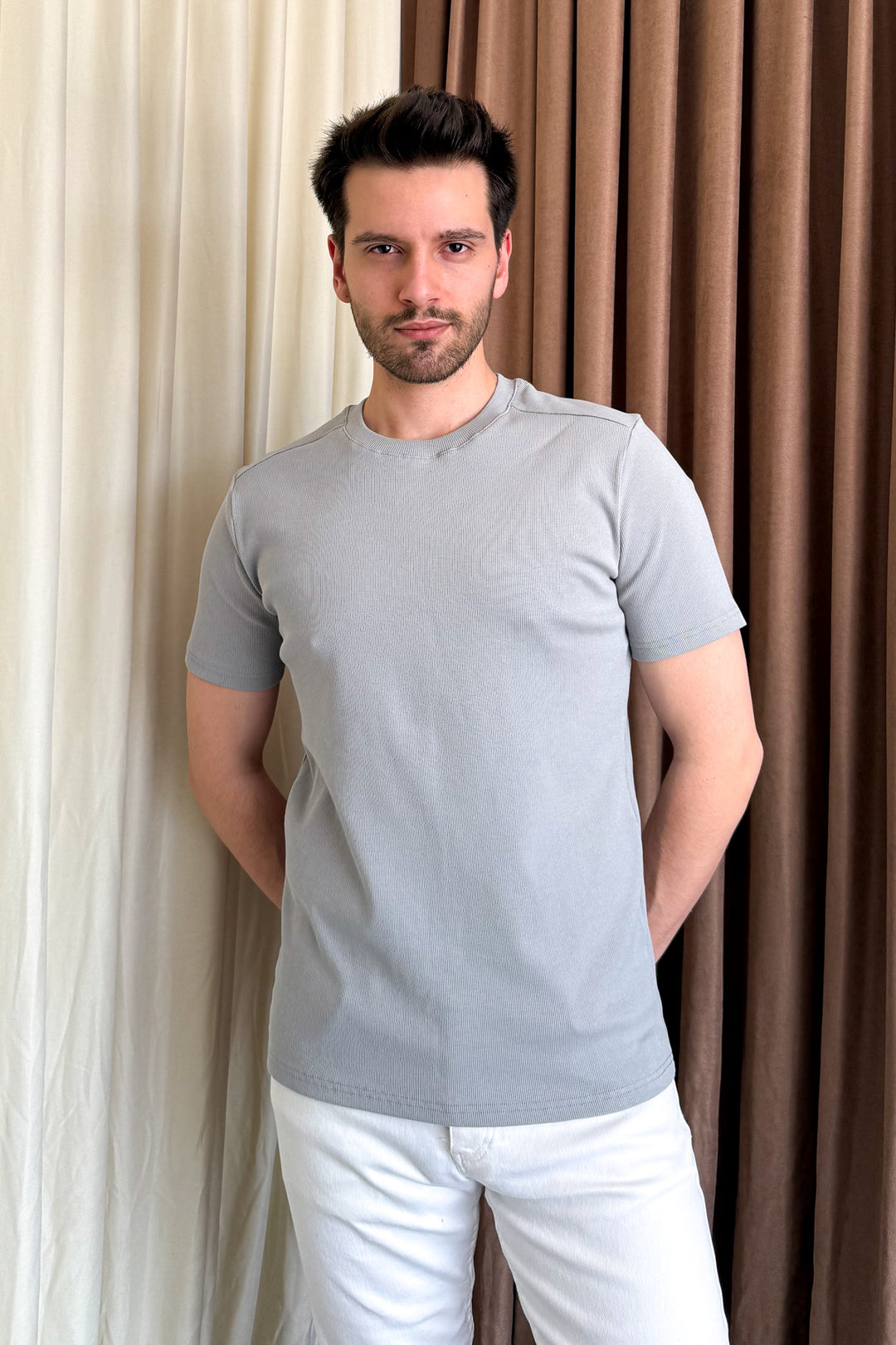 MPL Men's Ribbed T-shirt with Crew Neck 2936 - Warwick