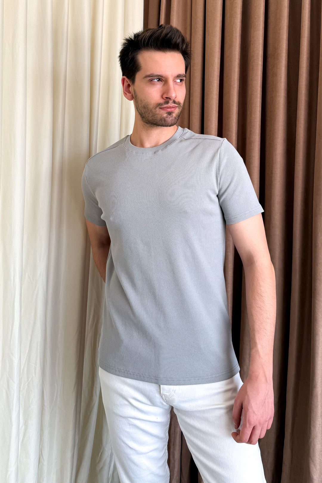 MPL Men's Ribbed T-shirt with Crew Neck 2936 - Warwick
