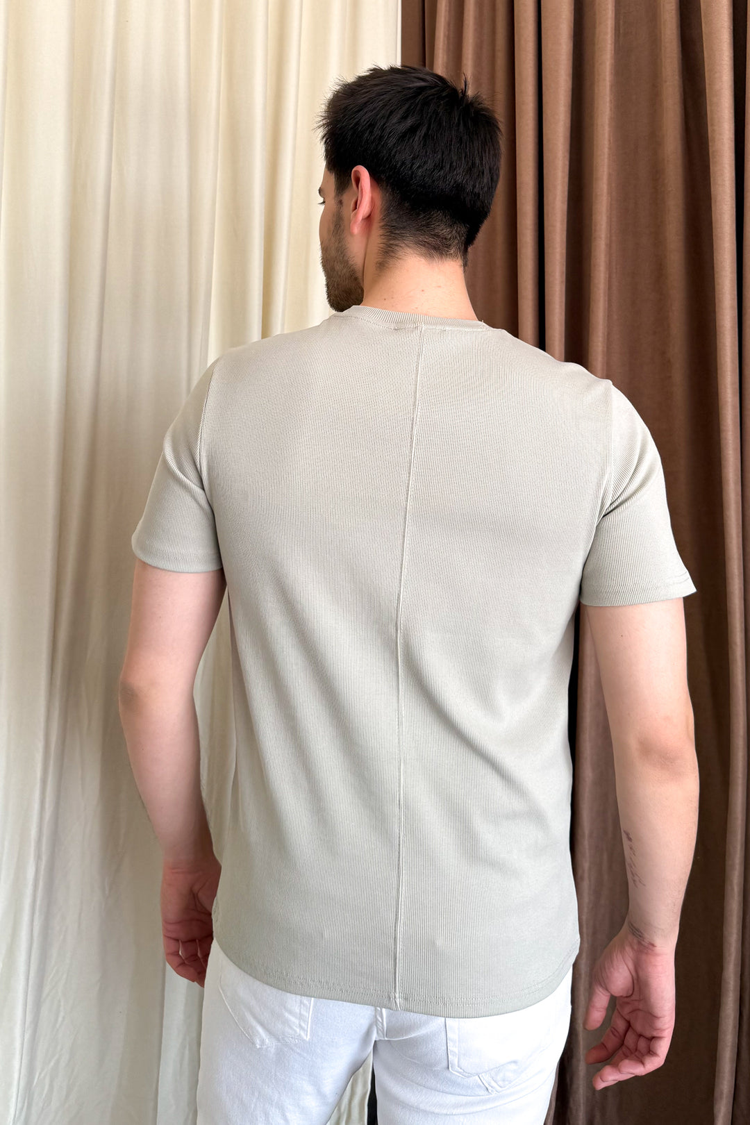 MPL Men's Ribbed T-shirt with Crew Neck 2936 - Salamanca