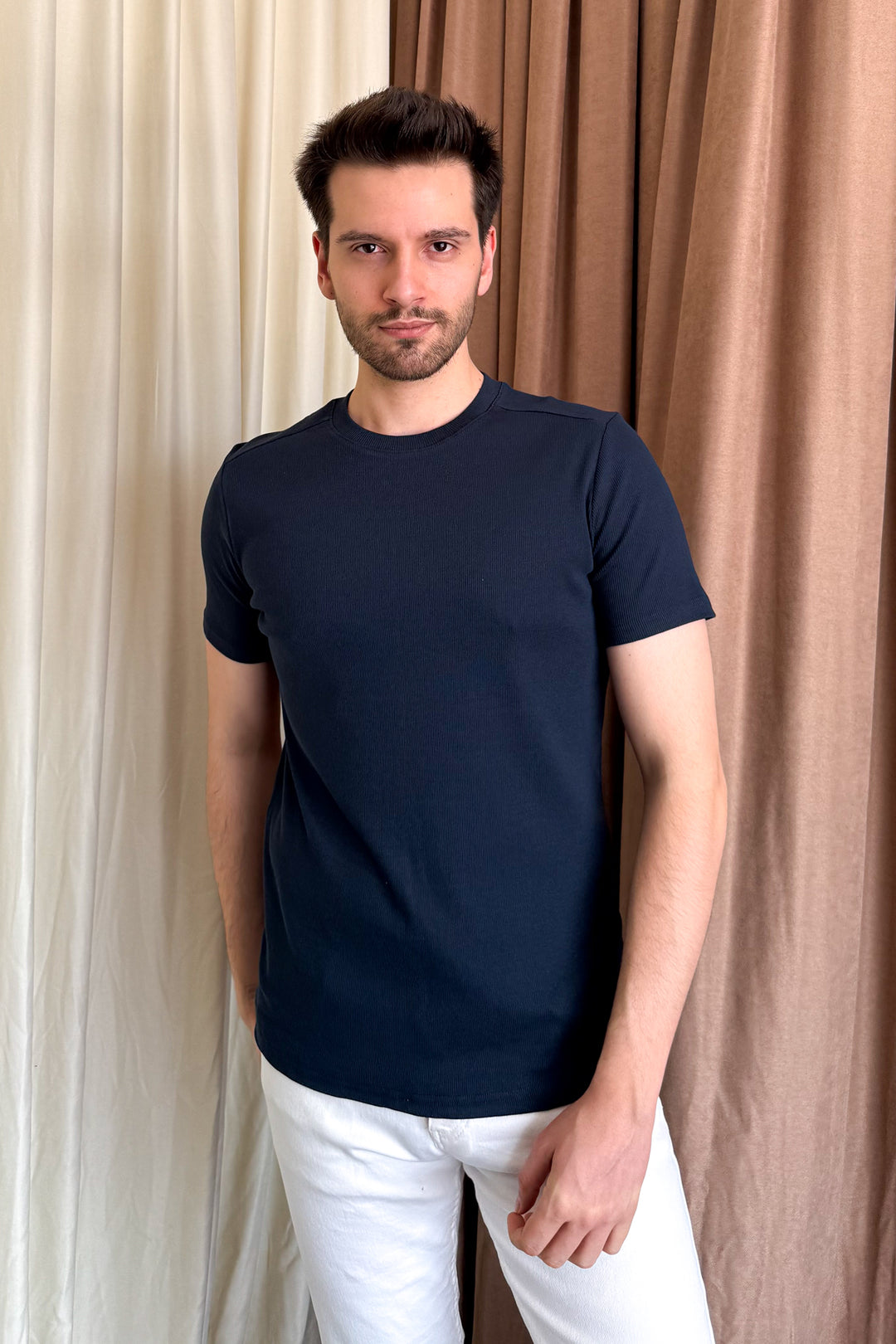 MPL Men's Ribbed T-shirt with Crew Neck 2936 - Forlì