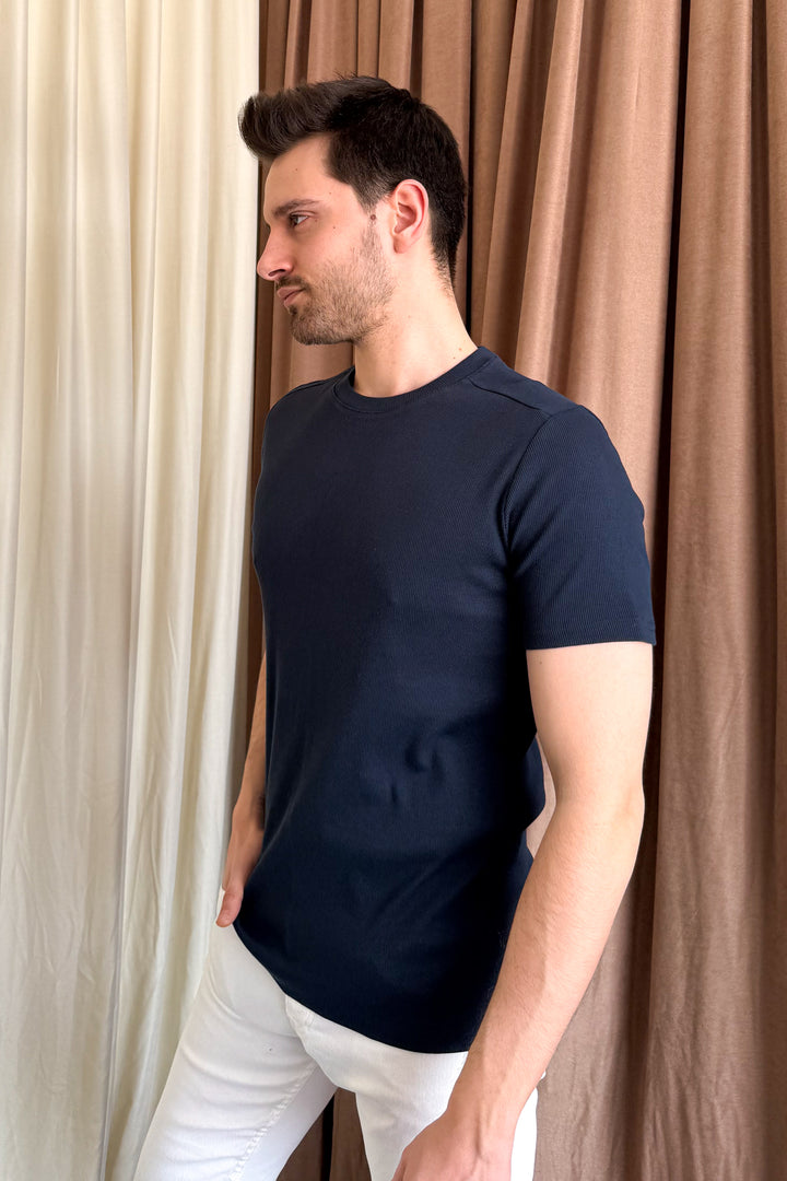 MPL Men's Ribbed T-shirt with Crew Neck 2936 - Forlì