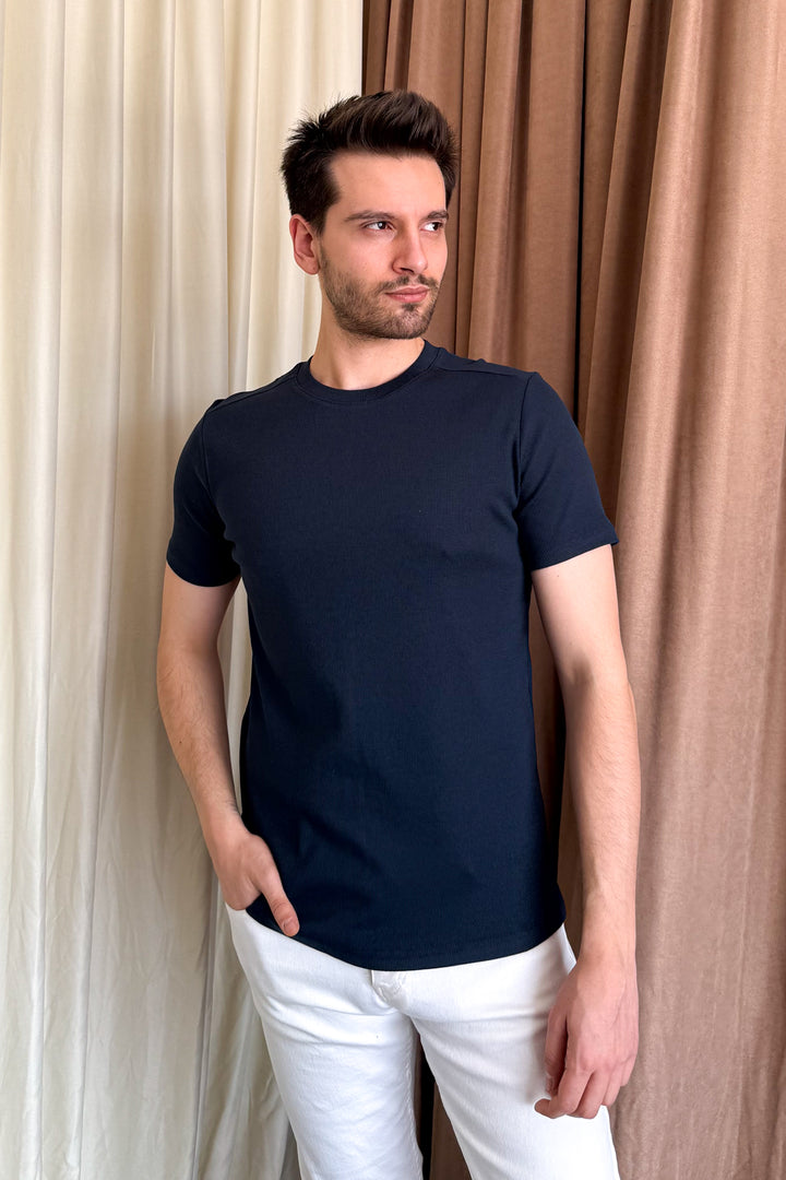 MPL Men's Ribbed T-shirt with Crew Neck 2936 - Forlì