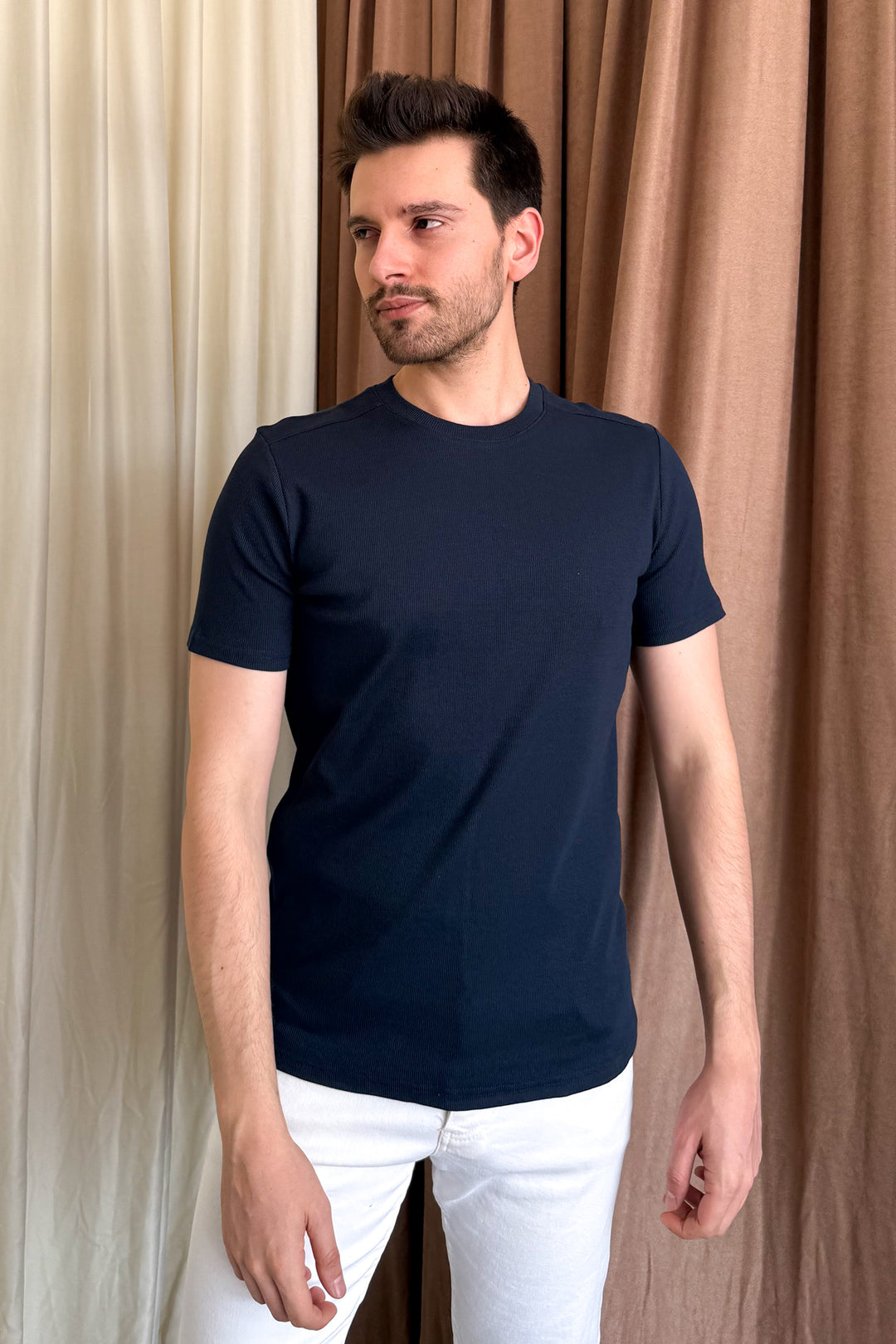 MPL Men's Ribbed T-shirt with Crew Neck 2936 - Forlì