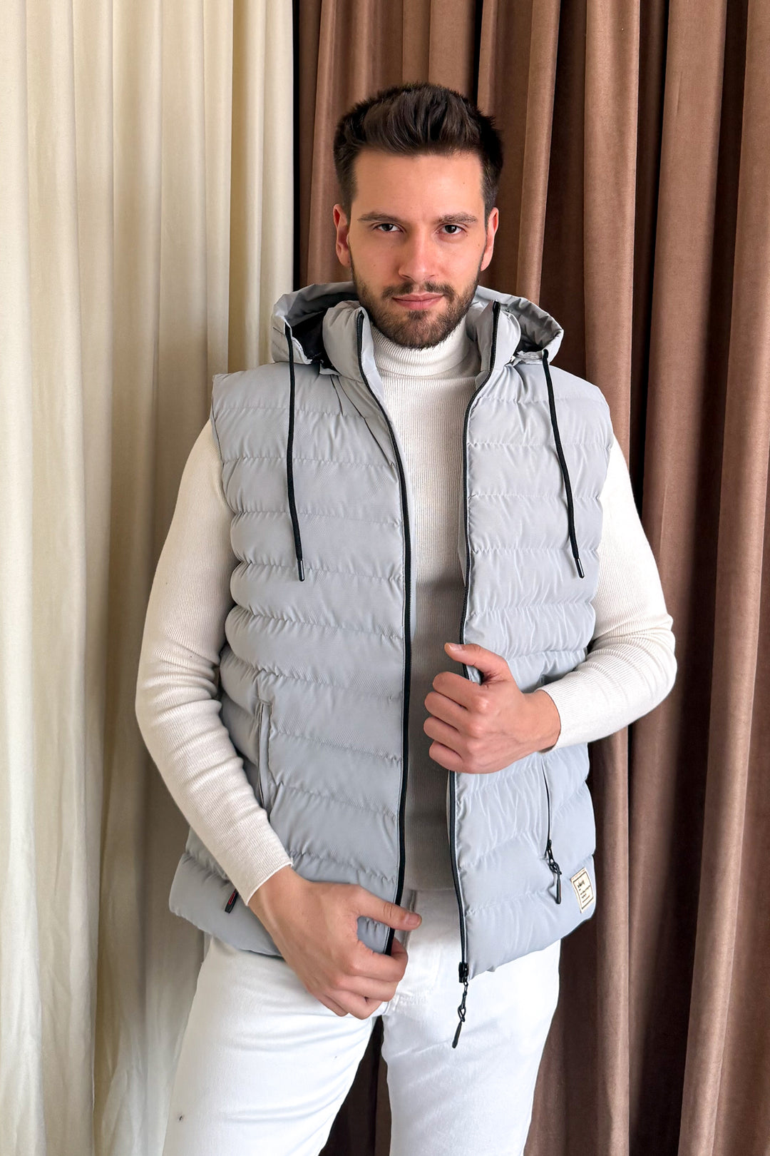 MPL Men's Hooded Puffer Vest - San Fernando