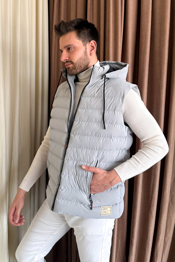 MPL Men's Hooded Puffer Vest - San Fernando