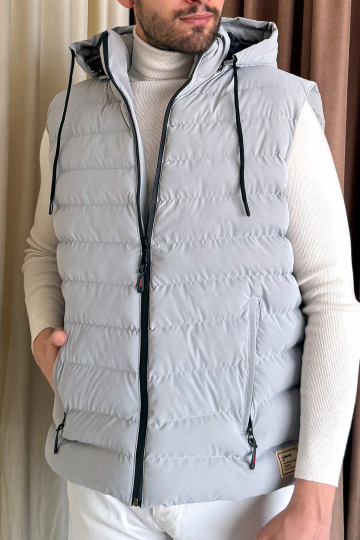 MPL Men's Hooded Puffer Vest - San Fernando