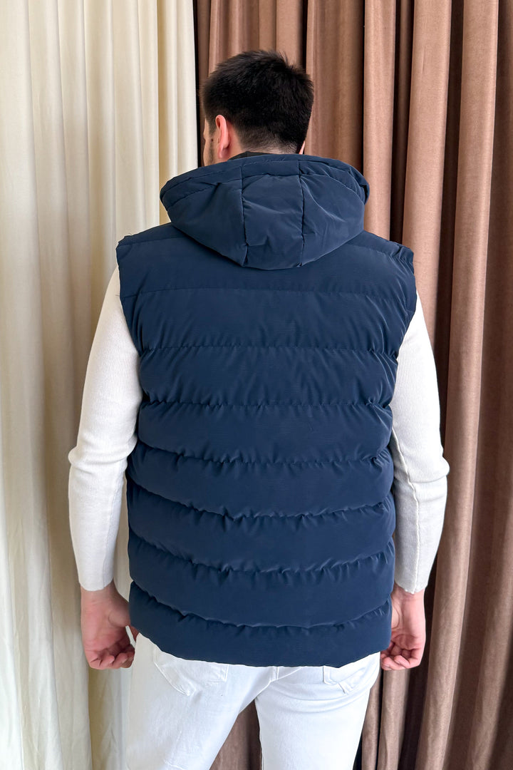 MPL Men's Hooded Puffer Vest - Azzano