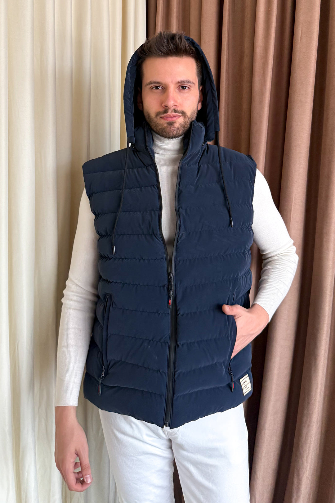 MPL Men's Hooded Puffer Vest - Azzano