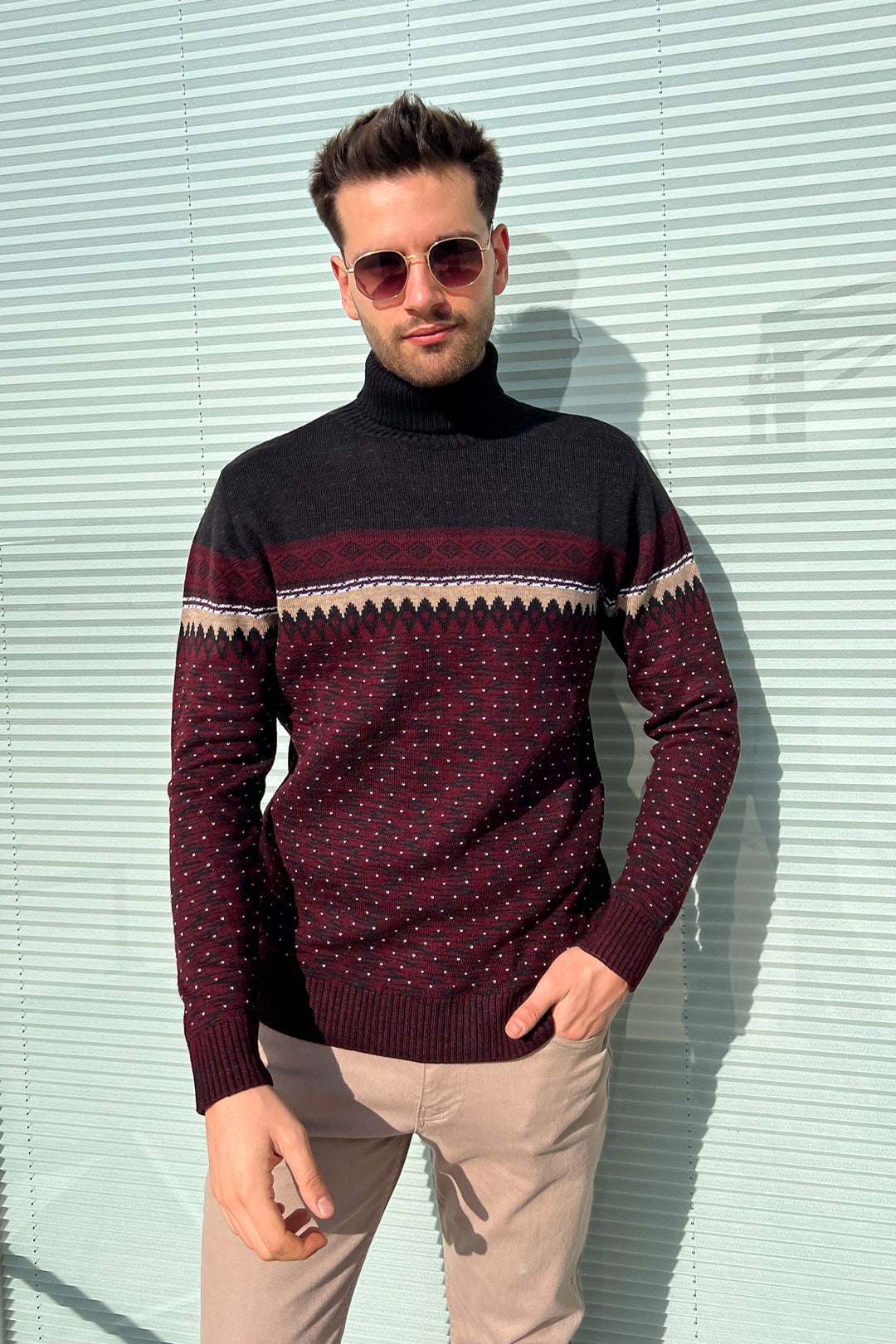 MPL Men's Fisherman Turtleneck Sweater 125 - Brookline