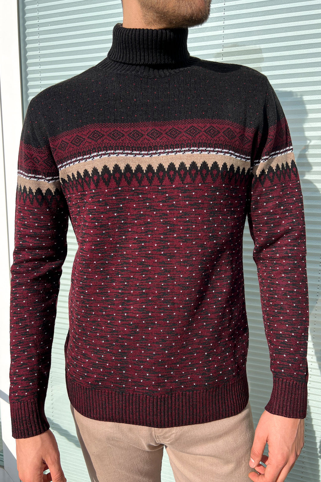 MPL Men's Fisherman Turtleneck Sweater 125 - Brookline