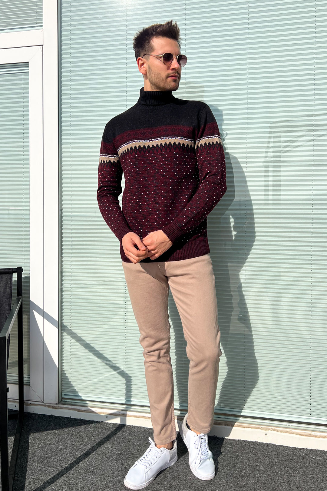 MPL Men's Fisherman Turtleneck Sweater 125 - Brookline