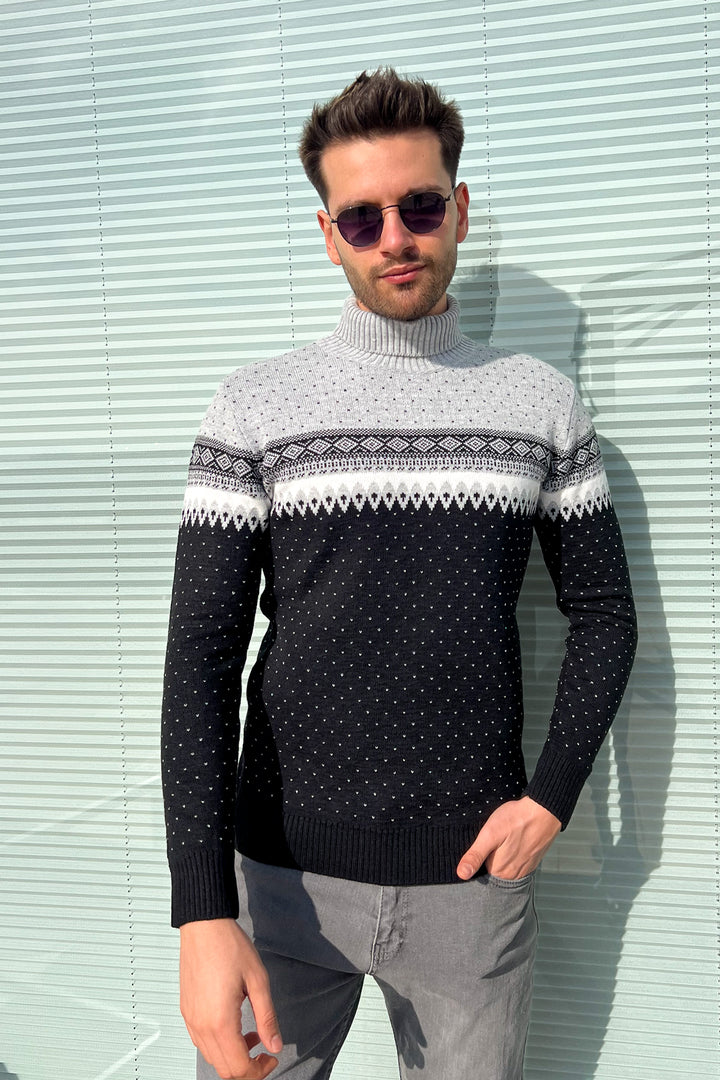 MPL Men's Fisherman Turtleneck Sweater 125 - Évosmos
