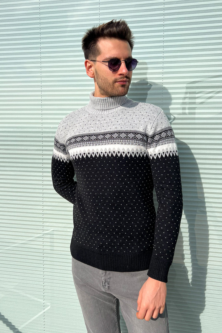 MPL Men's Fisherman Turtleneck Sweater 125 - Évosmos