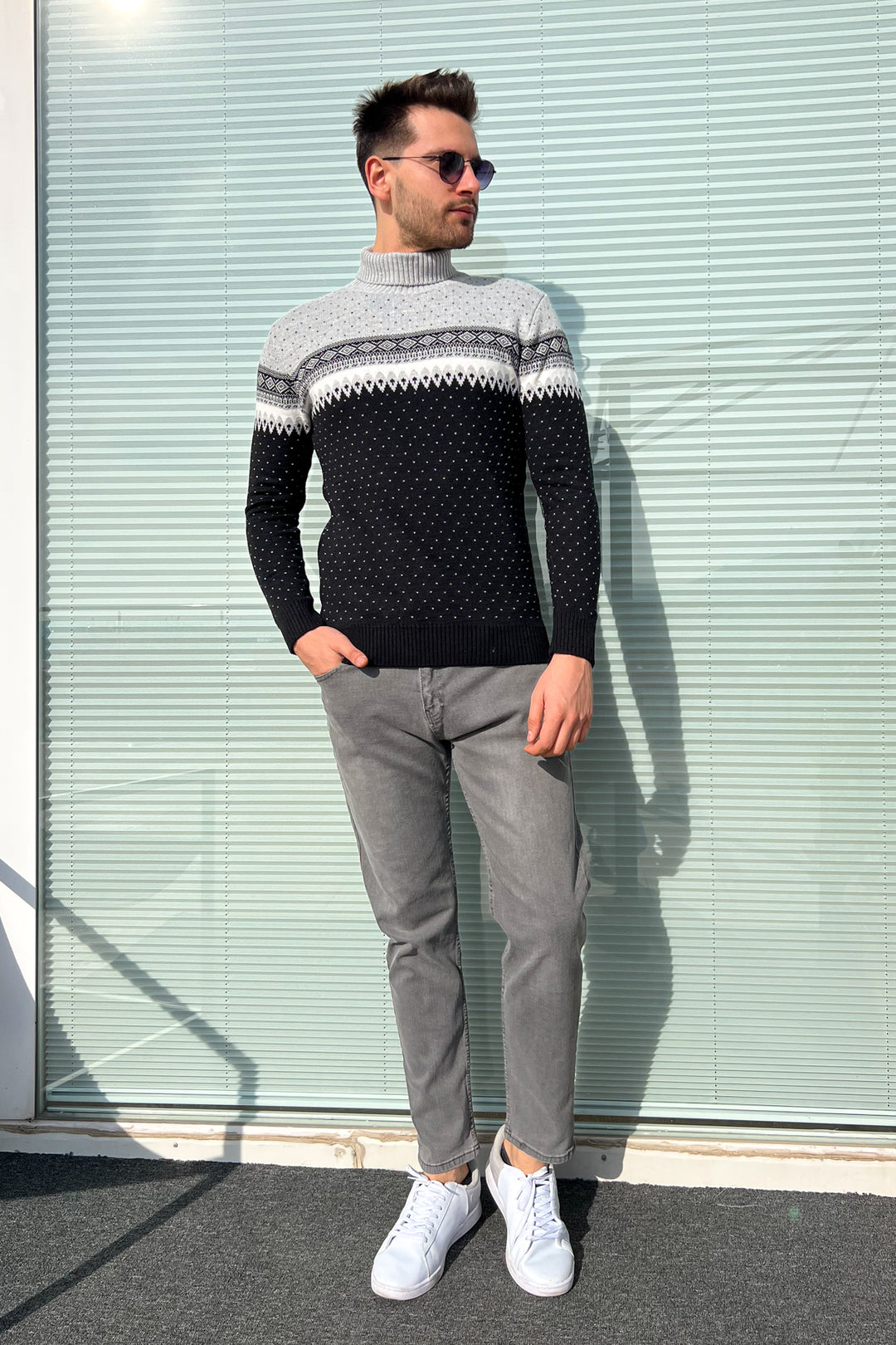 MPL Men's Fisherman Turtleneck Sweater 125 - Évosmos