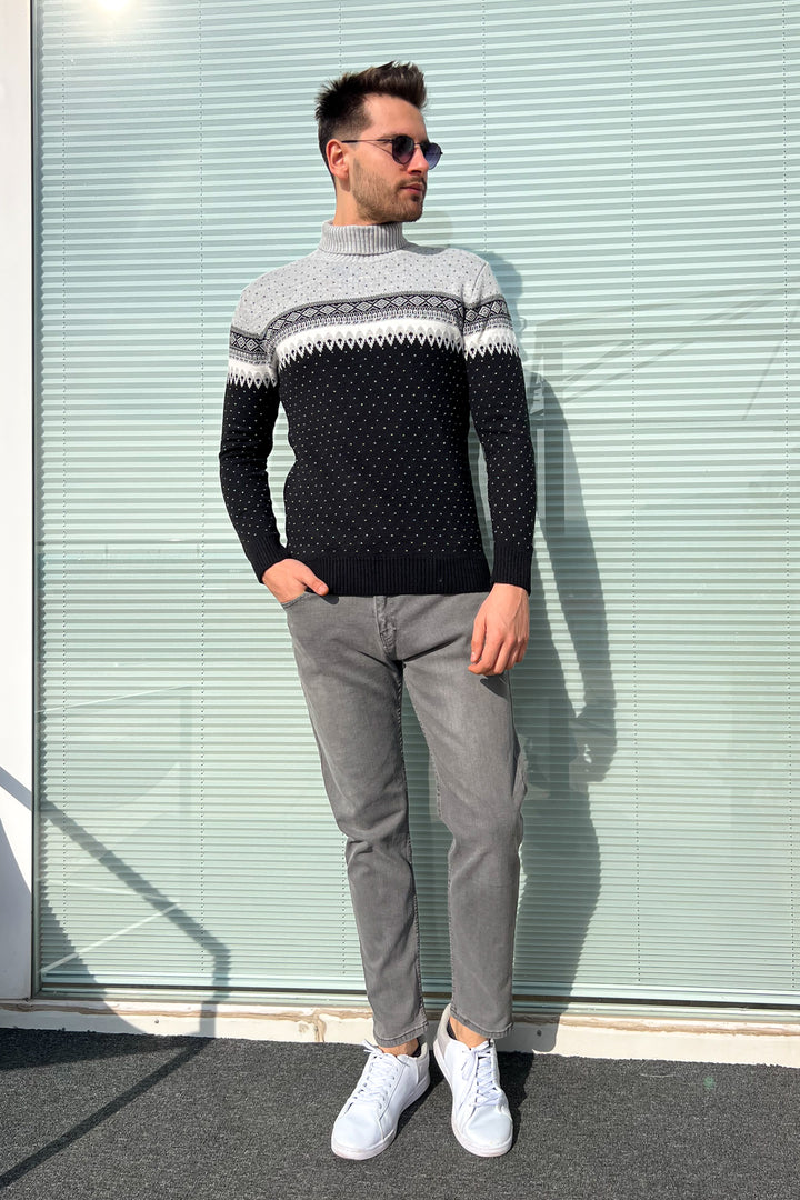 MPL Men's Fisherman Turtleneck Sweater 125 - Évosmos
