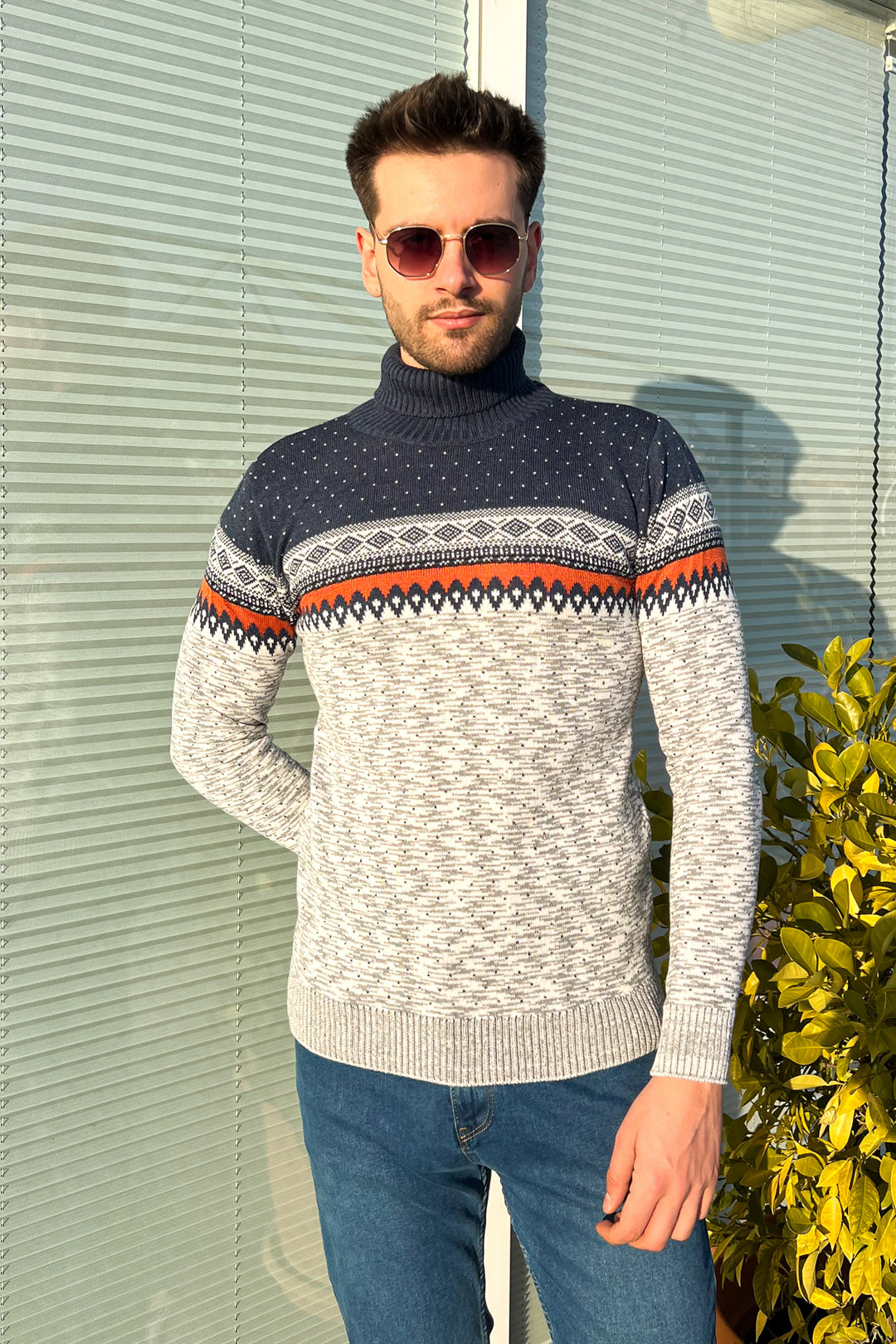 MPL Men's Fisherman Turtleneck Sweater 125 - Zamora