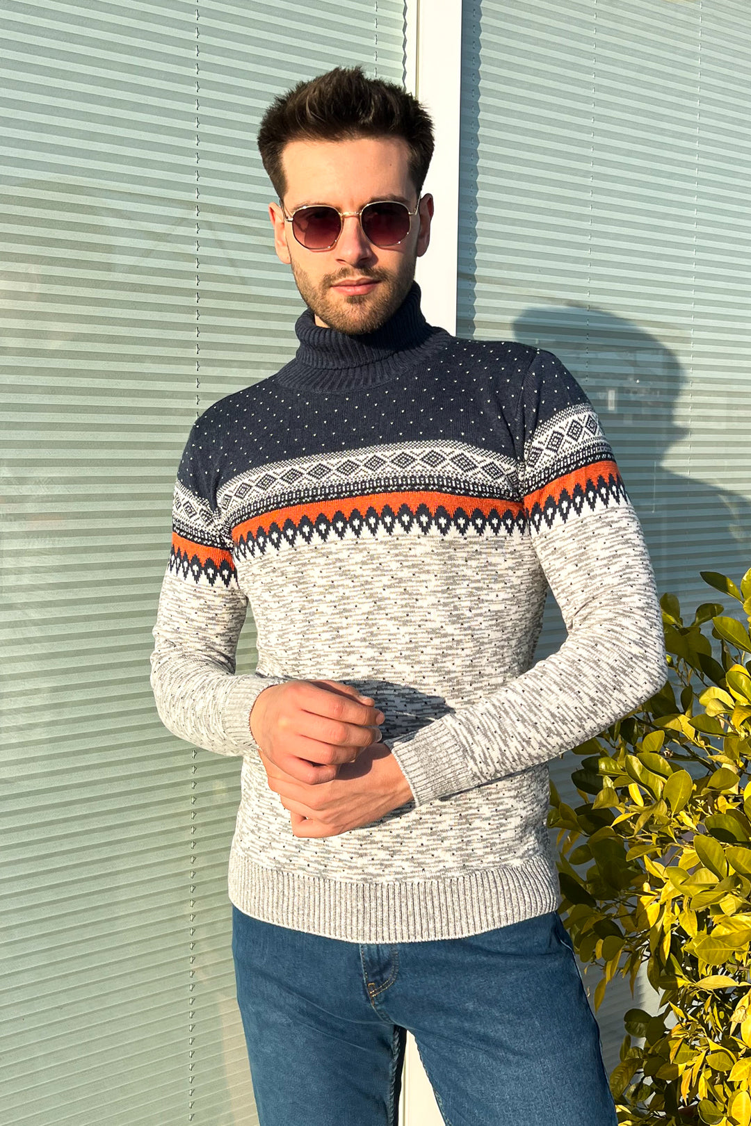 MPL Men's Fisherman Turtleneck Sweater 125 - Zamora