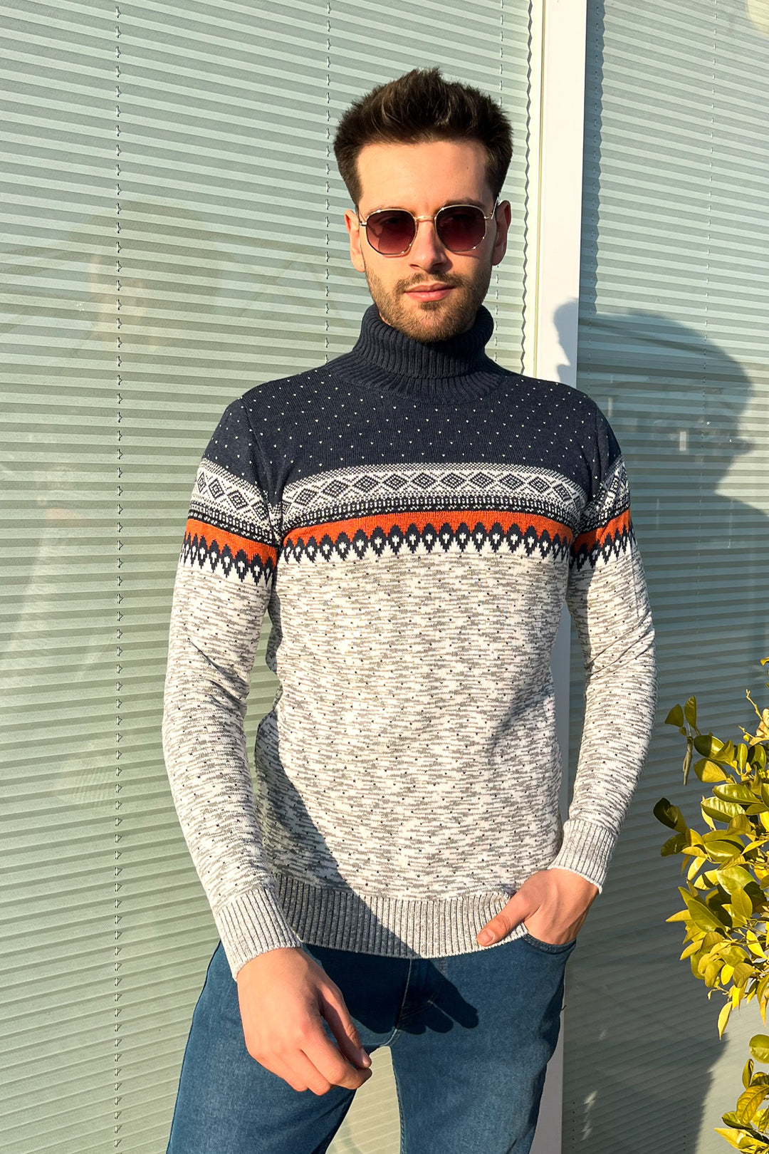 MPL Men's Fisherman Turtleneck Sweater 125 - Zamora