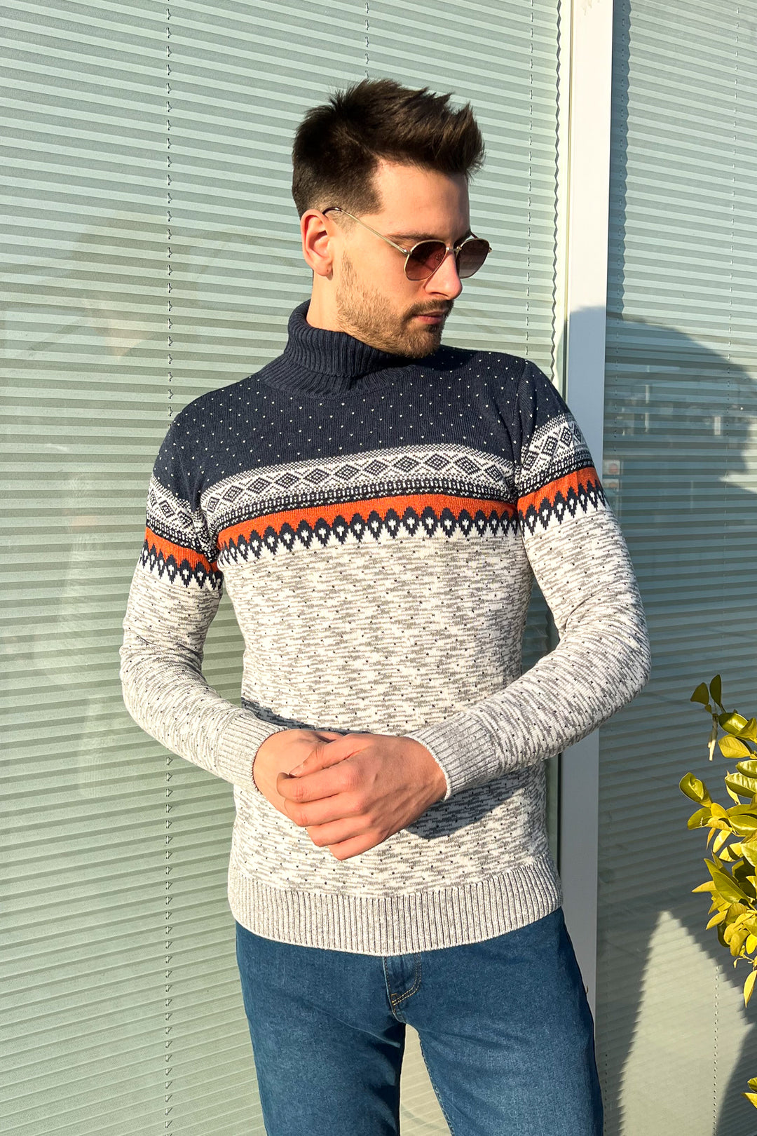 MPL Men's Fisherman Turtleneck Sweater 125 - Zamora