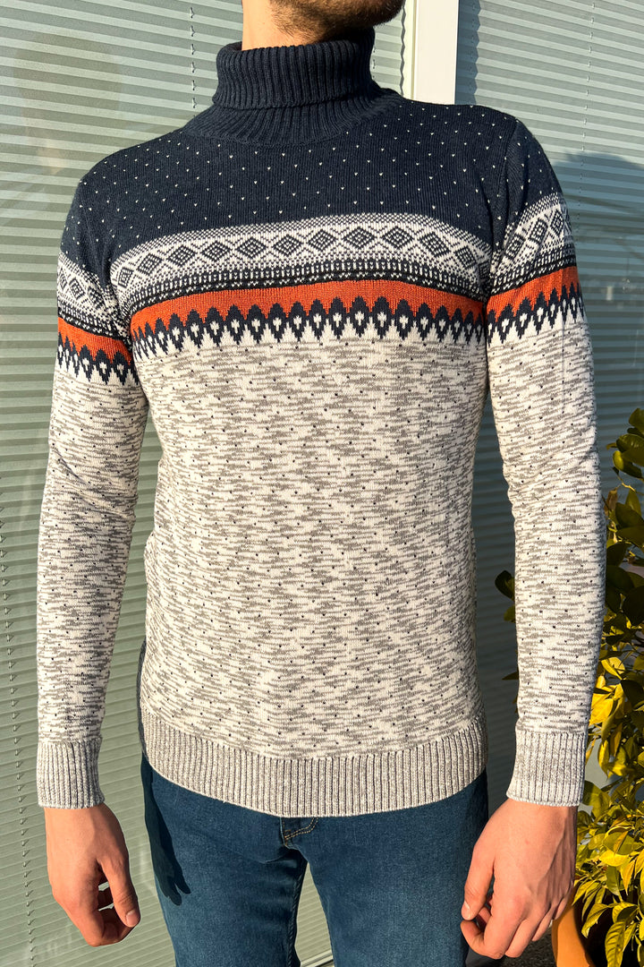 MPL Men's Fisherman Turtleneck Sweater 125 - Zamora