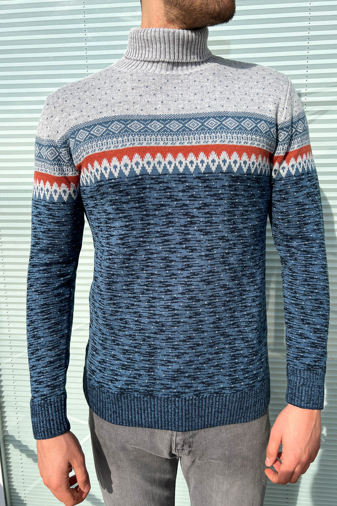 MPL Men's Fisherman Turtleneck Sweater 125 - Apaseo el Alto