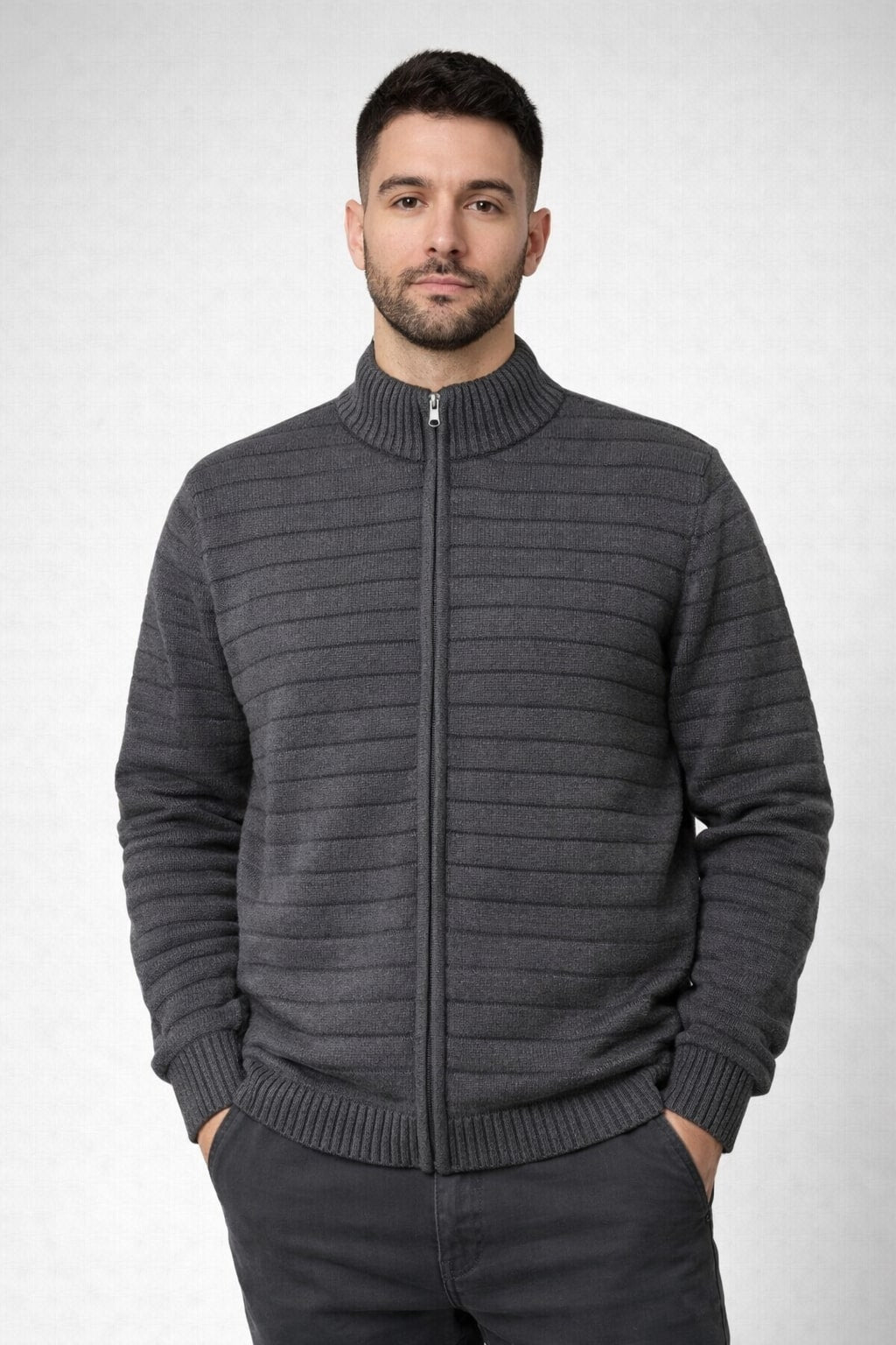 MPL Men's Zippered Cardigan 500 - San Fernando de Henares