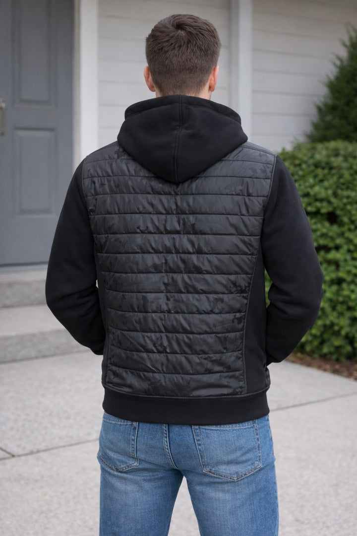 MPL Men's Hooded Quilted Jacket 2099 - Marsala