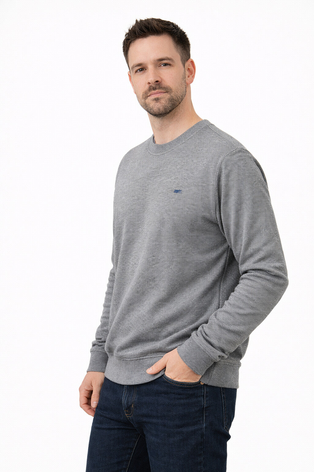 MPL Erkek Bisiklet Yaka Selanik Sweat - Cento