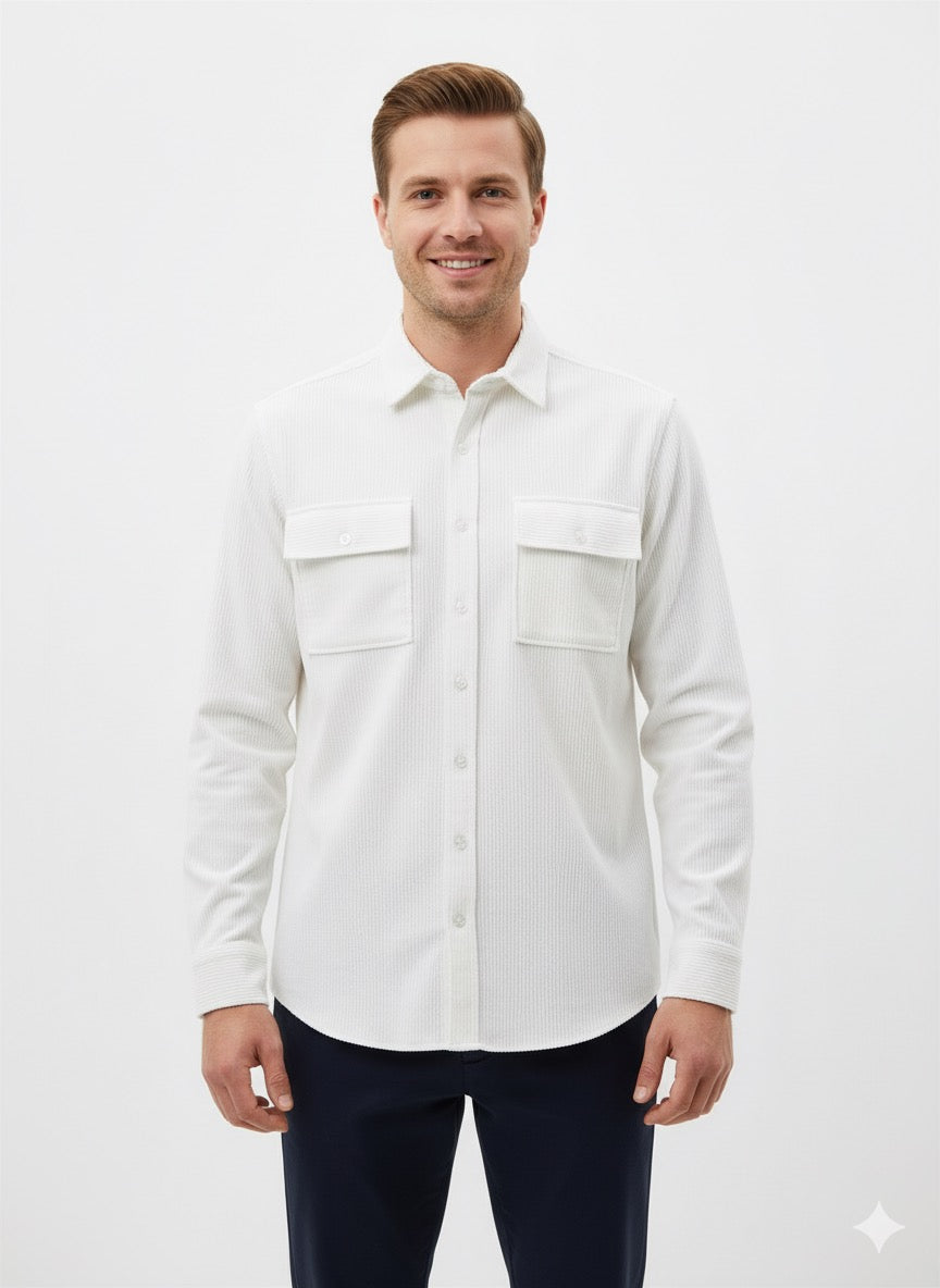 MPL Men's Knitted Striped Long Sleeve Shirt - Wichita Falls