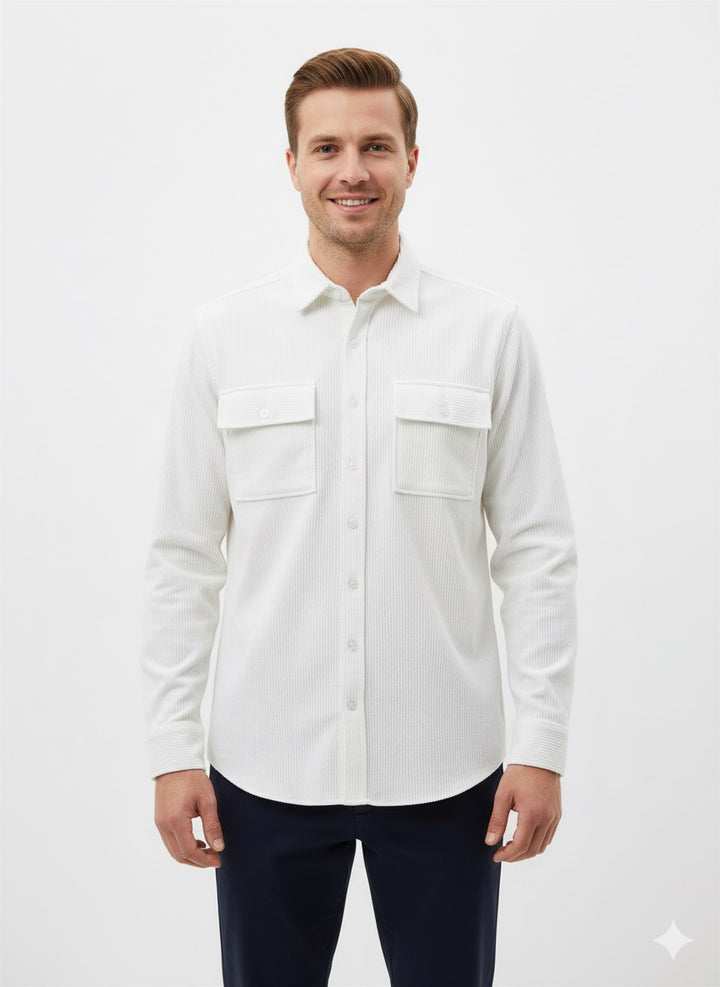 MPL Men's Knitted Striped Long Sleeve Shirt - Wichita Falls