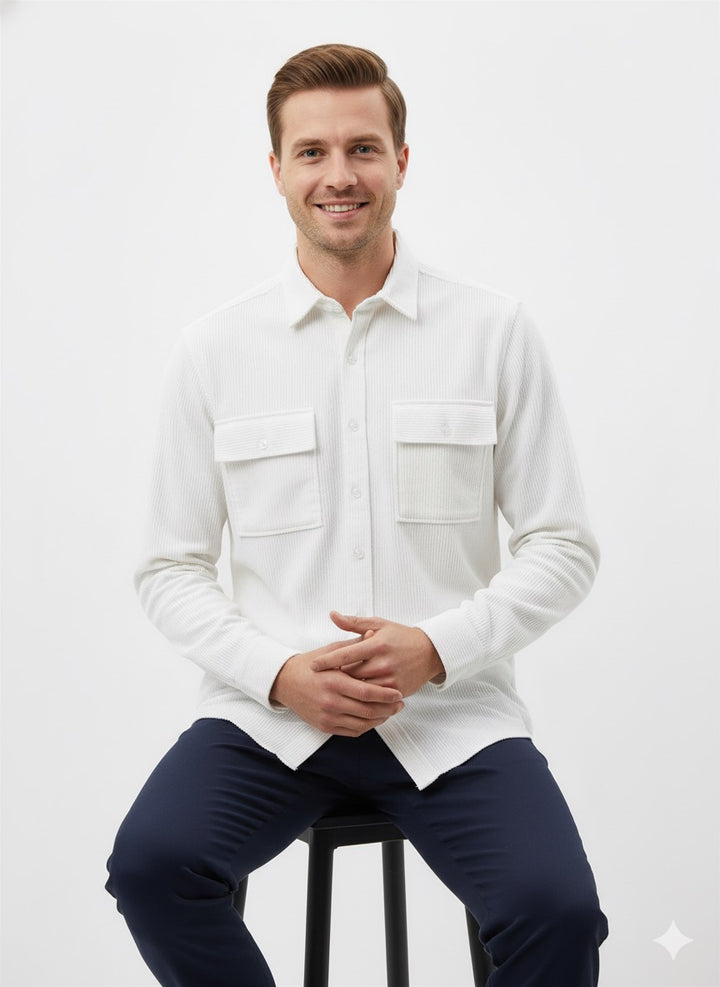 MPL Men's Knitted Striped Long Sleeve Shirt - Wichita Falls