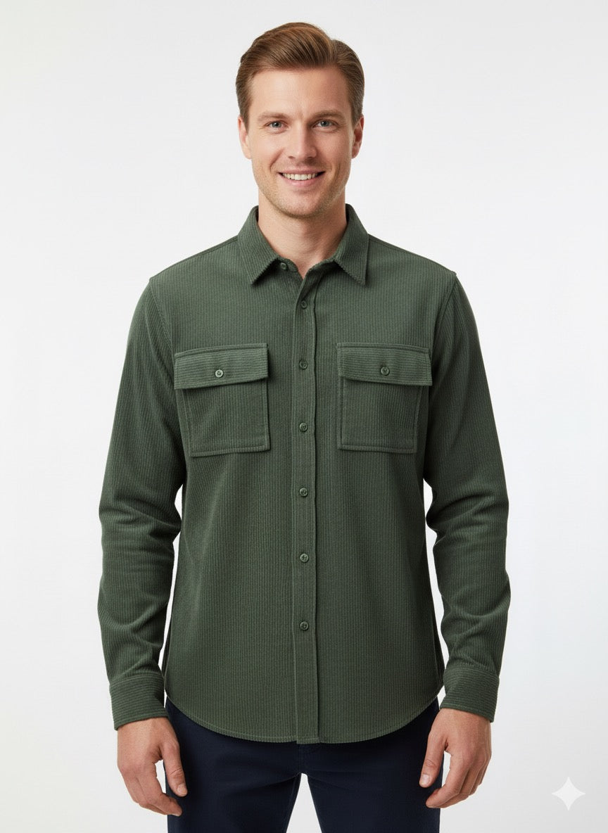 MPL Men's Knitted Striped Long Sleeve Shirt - Pleasant Hill