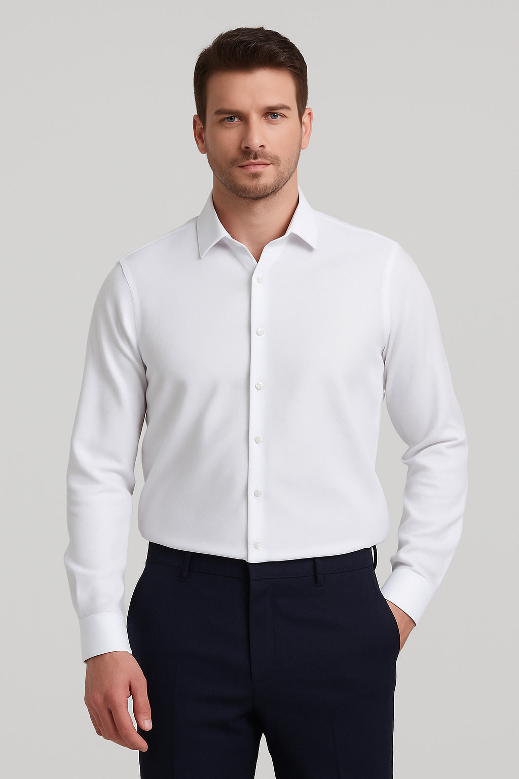 MPL Men's Long Sleeve Armored Slimfit Shirt - San Baudilio de Llobregat