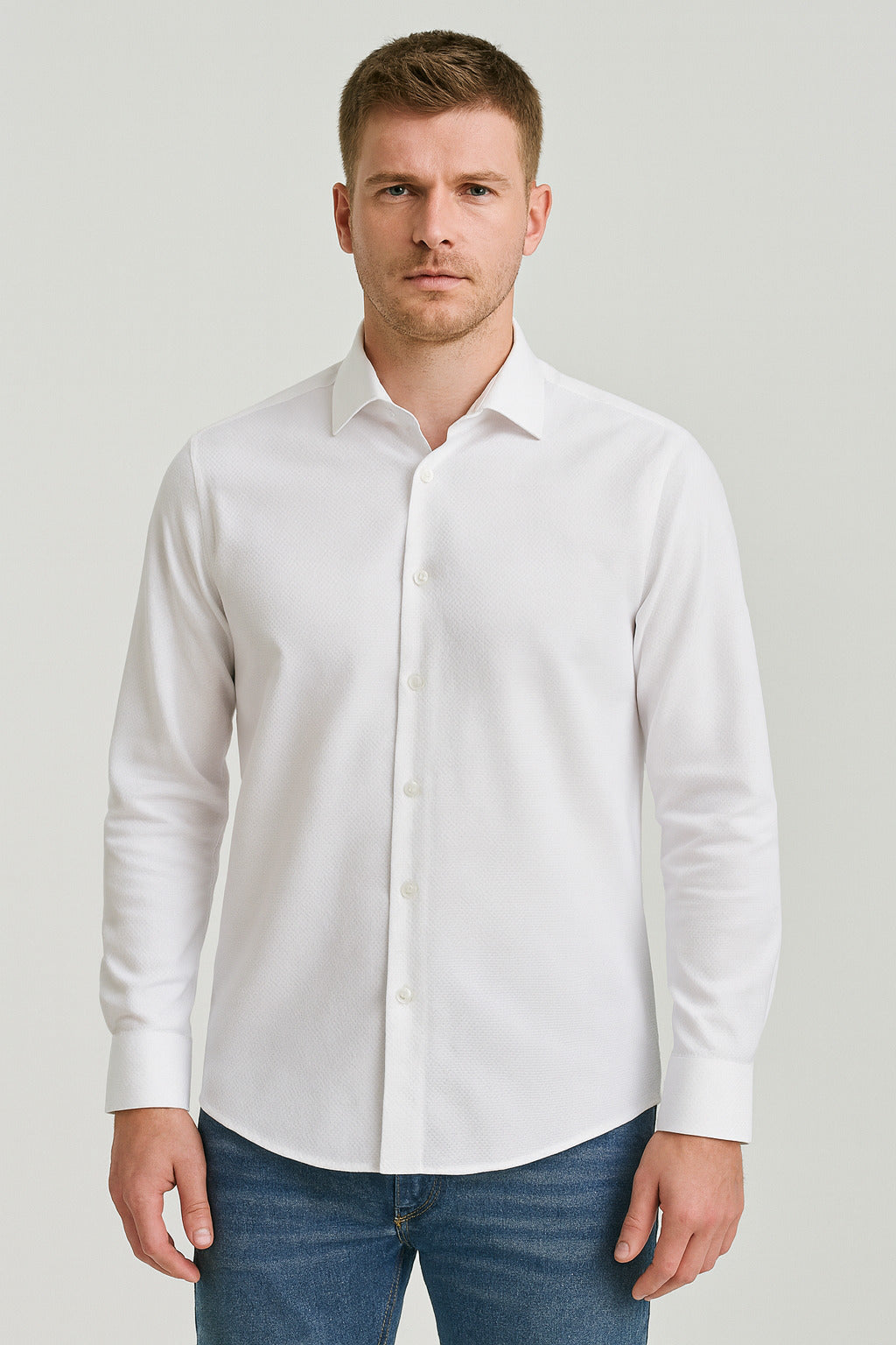 MPL Men's Long Sleeve Armored Slimfit Shirt - San Baudilio de Llobregat