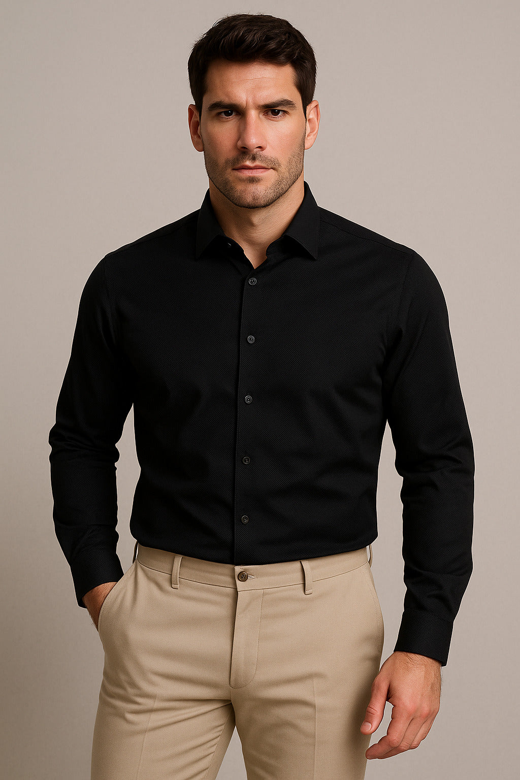MPL Men's Long Sleeve Armored Slimfit Shirt - Rosny-sous-Bois
