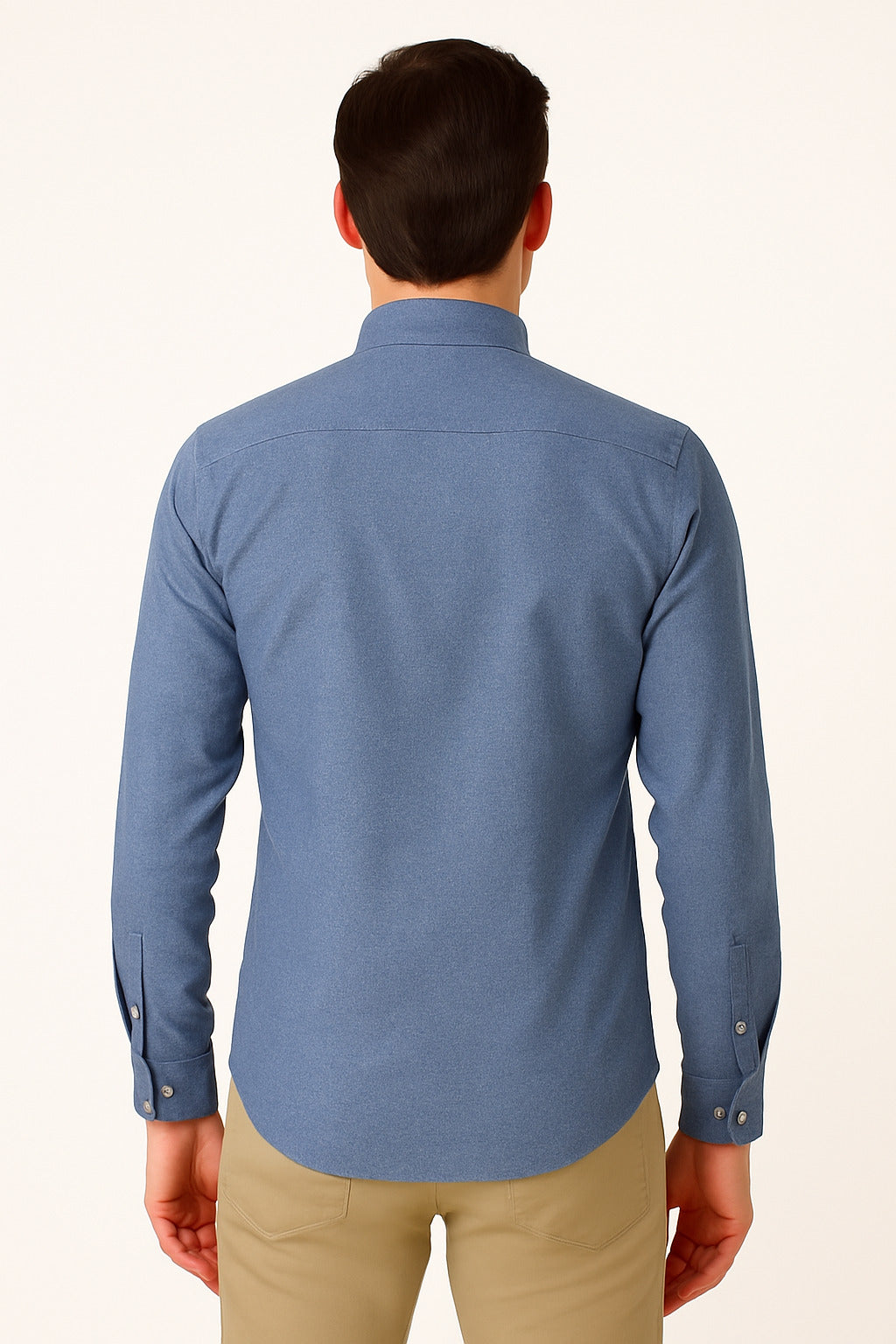 MPL Men's Classic Plain Melange Viscose Shirt - Bethlehem