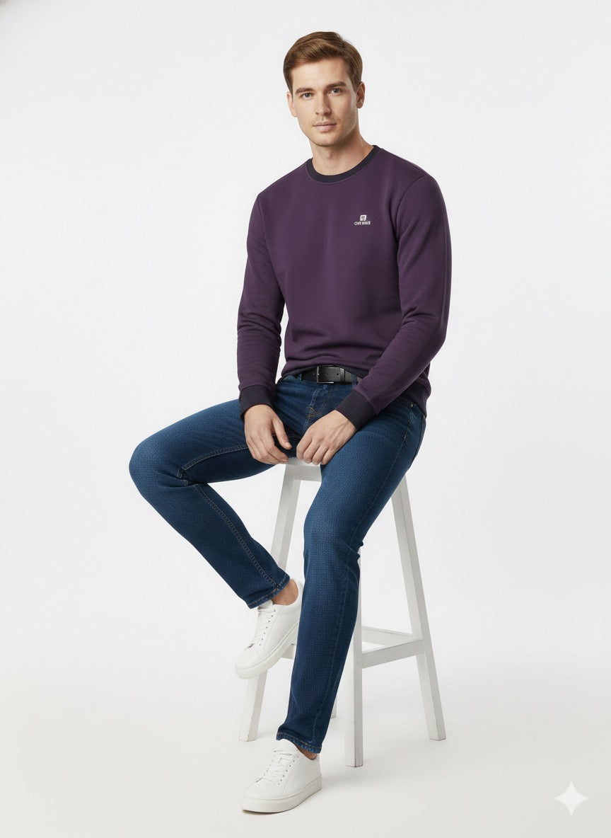 MPL Erkek Bisiklet Yaka Sweat 086 - Bristol
