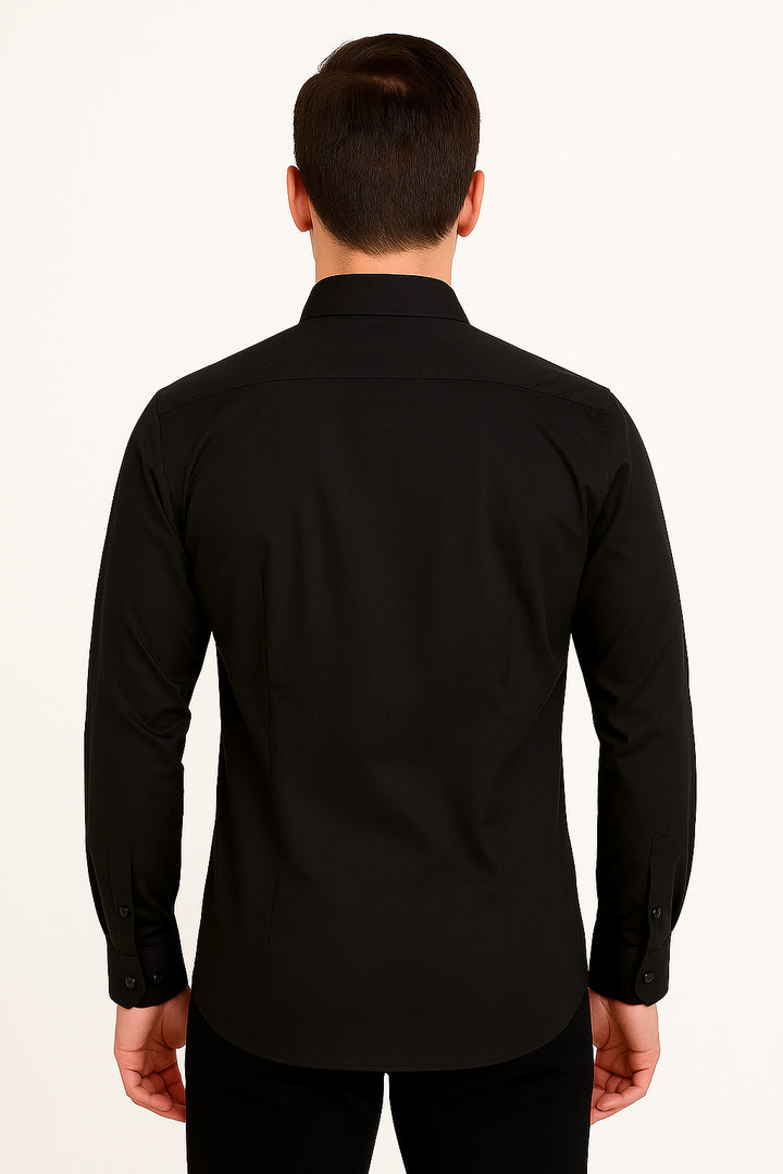 MPL Men's Satin Slimfit Long Sleeve Shirt - Chaves