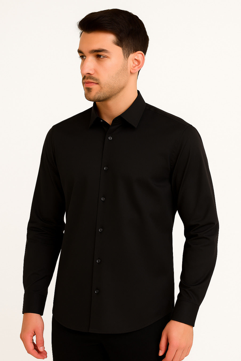 MPL Men's Satin Slimfit Long Sleeve Shirt - Chaves