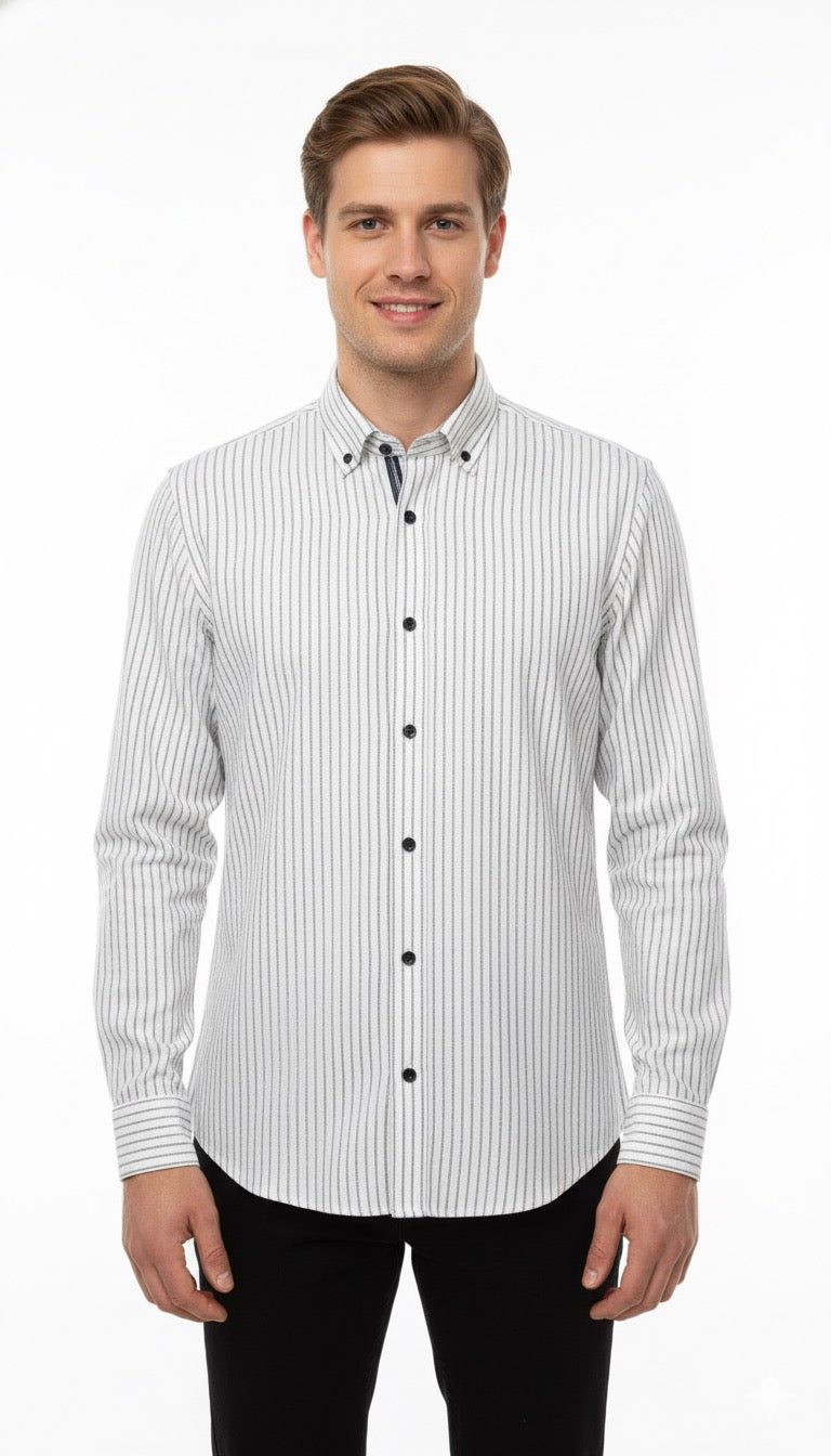 MPL Men's Slim Fit Striped Shirt 5004 - Coventry