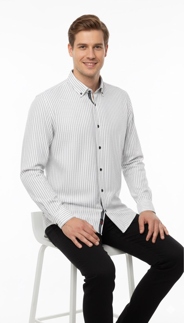 MPL Men's Slim Fit Striped Shirt 5004 - Coventry