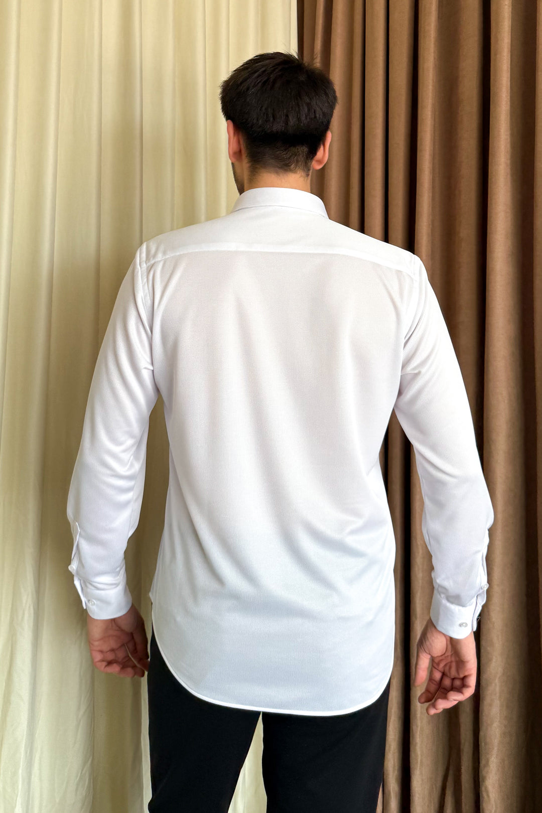 MPL Men's Knitted Slimfit Long Sleeve Shirt 501 - Pico Rivera