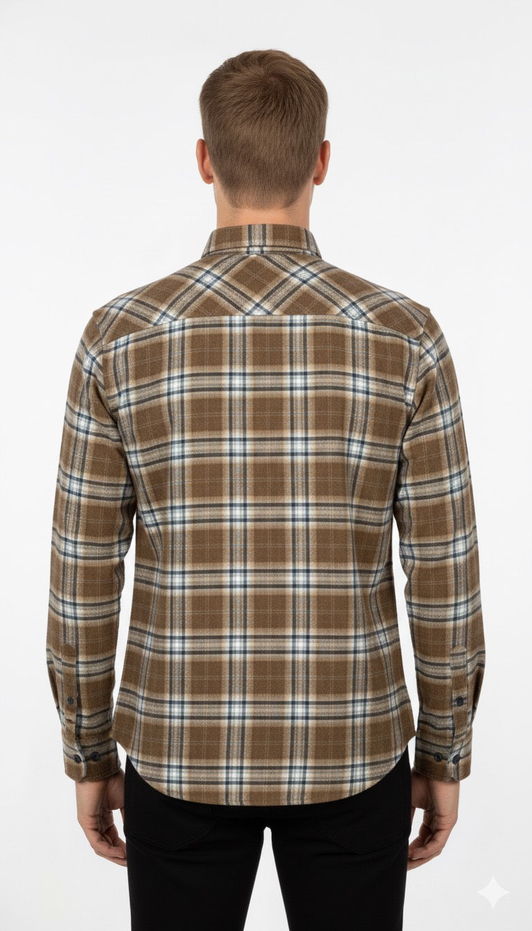 MPL Men's Classic Plaid Flannel Shirt 8018 - Thérmi